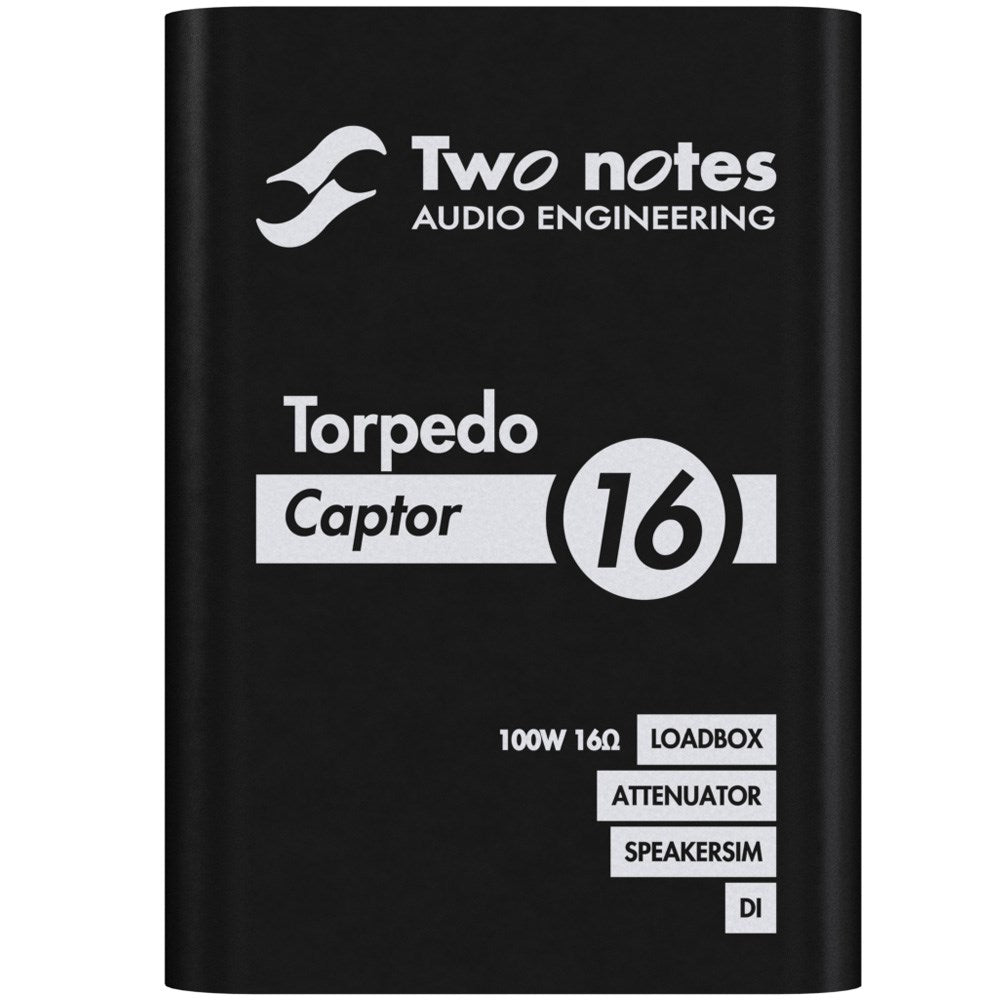 Two Notes Torpedo Captor 16 Loadbox, Attenuator & DI (16 ohm