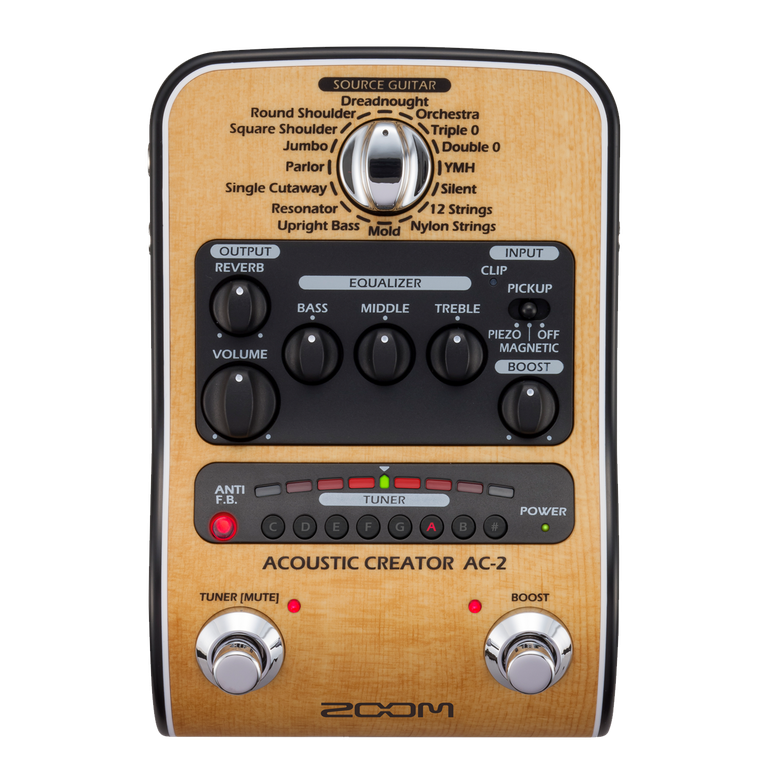 ZOOM AC-2 Acoustic Creator Effects & Amp Simulator
