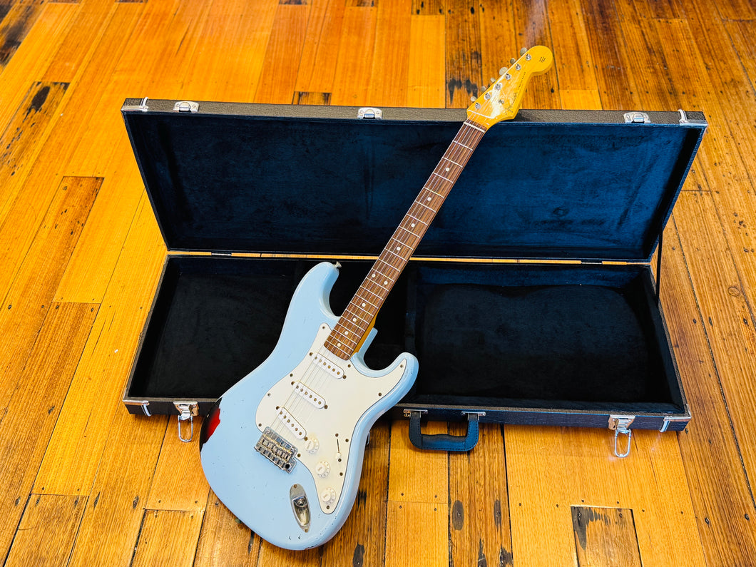 Fender Partscaster – Daphne Blue / Sunburst (Japan Neck, Vertigo Pickups)