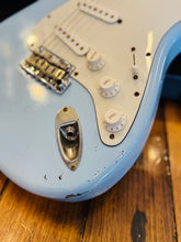 Load image into Gallery viewer, Fender Partscaster – Daphne Blue / Sunburst (Japan Neck, Vertigo Pickups)
