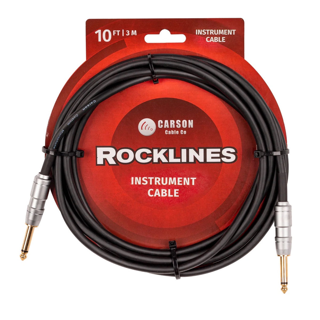 Carson Rocklines Guitar Cable, Black